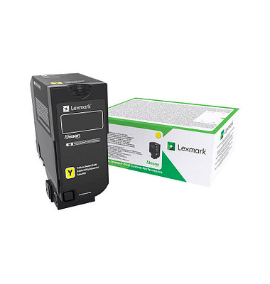 Toner f. Lexmark CS725 [74C2HYE] yellow
