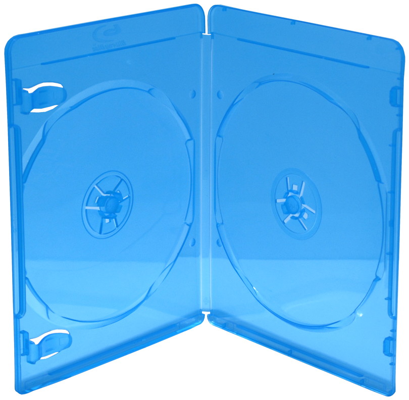 MediaRange [BOX39-2-50] BD-Leerhülle für 2 Discs 7mm blau 50er VE