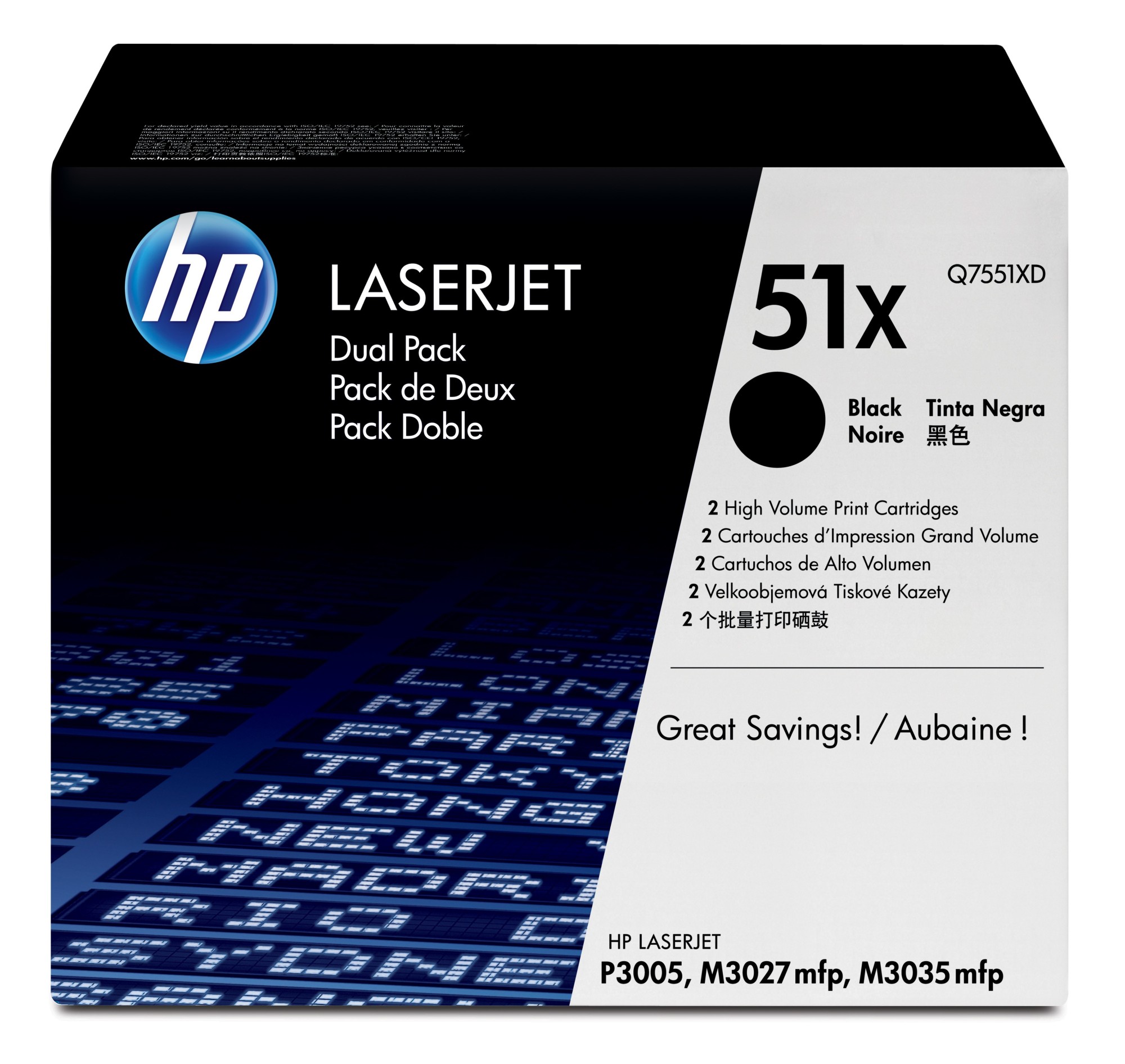 HP 51X [Q7551XD] HC TwinPack (2xQ7551X) black Toner