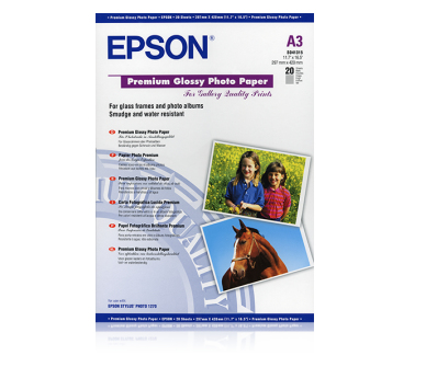 Epson Premium Glossy Photo Papier [S041315] DIN A3 255g/m² 20 Blatt