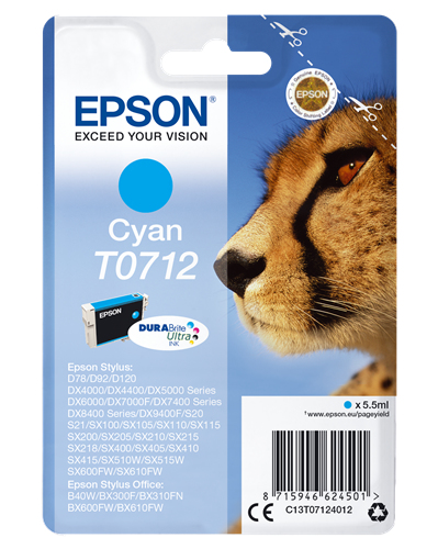 Epson T0712 [C13T07124012] cyan Tinte