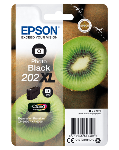 Epson 202XL [C13T02H14010] foto-schwarz Tinte