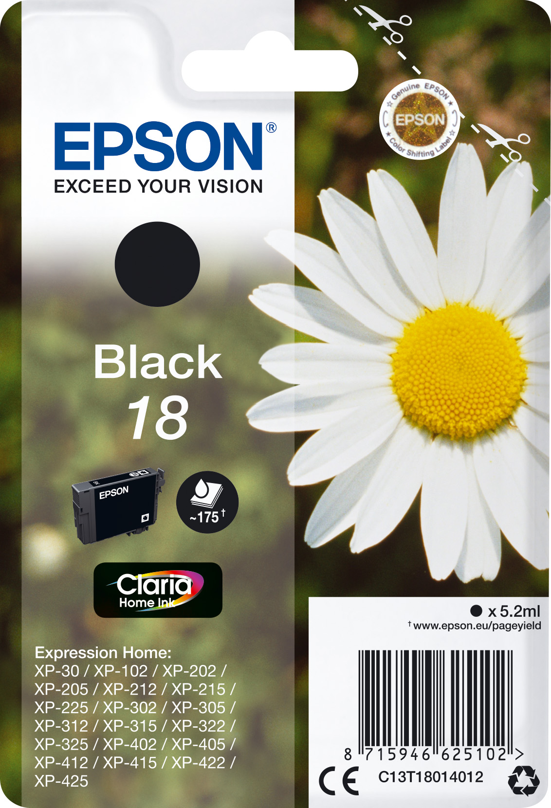Epson 18 [C13T18014012] black Tinte