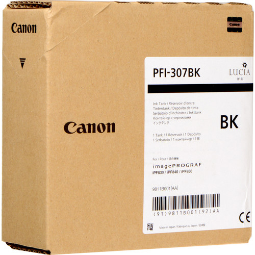 Canon PFI-307BK [9811B001] black Tinte