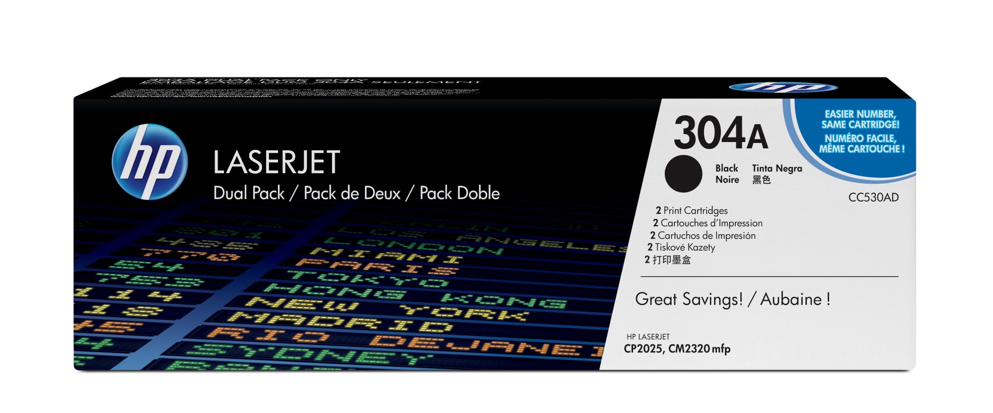 HP 304A [CC530AD] TwinPack (2xCC530A) black Toner