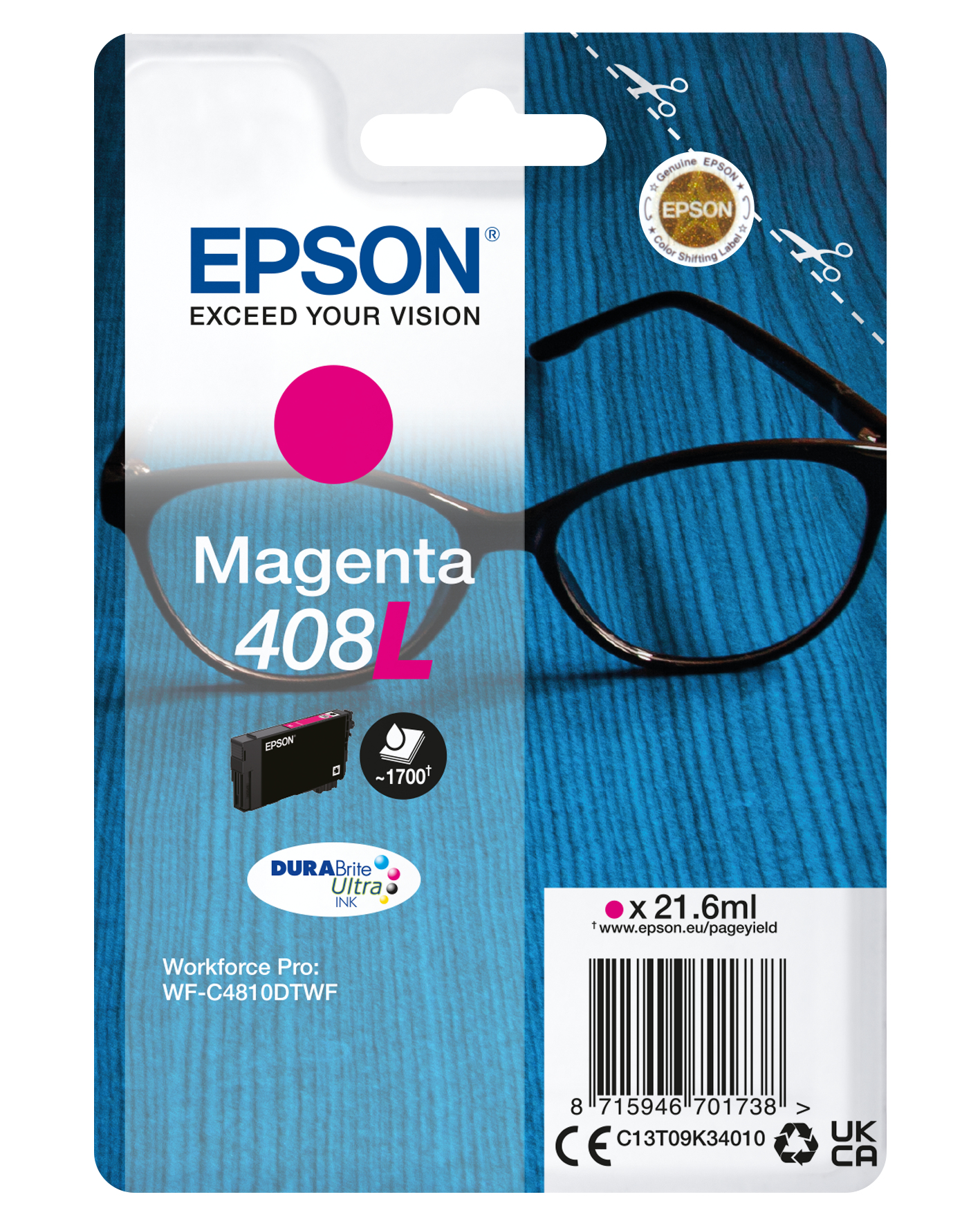 Tinte f. Epson WF-C4310DW [C13T09K34010] HC magenta
