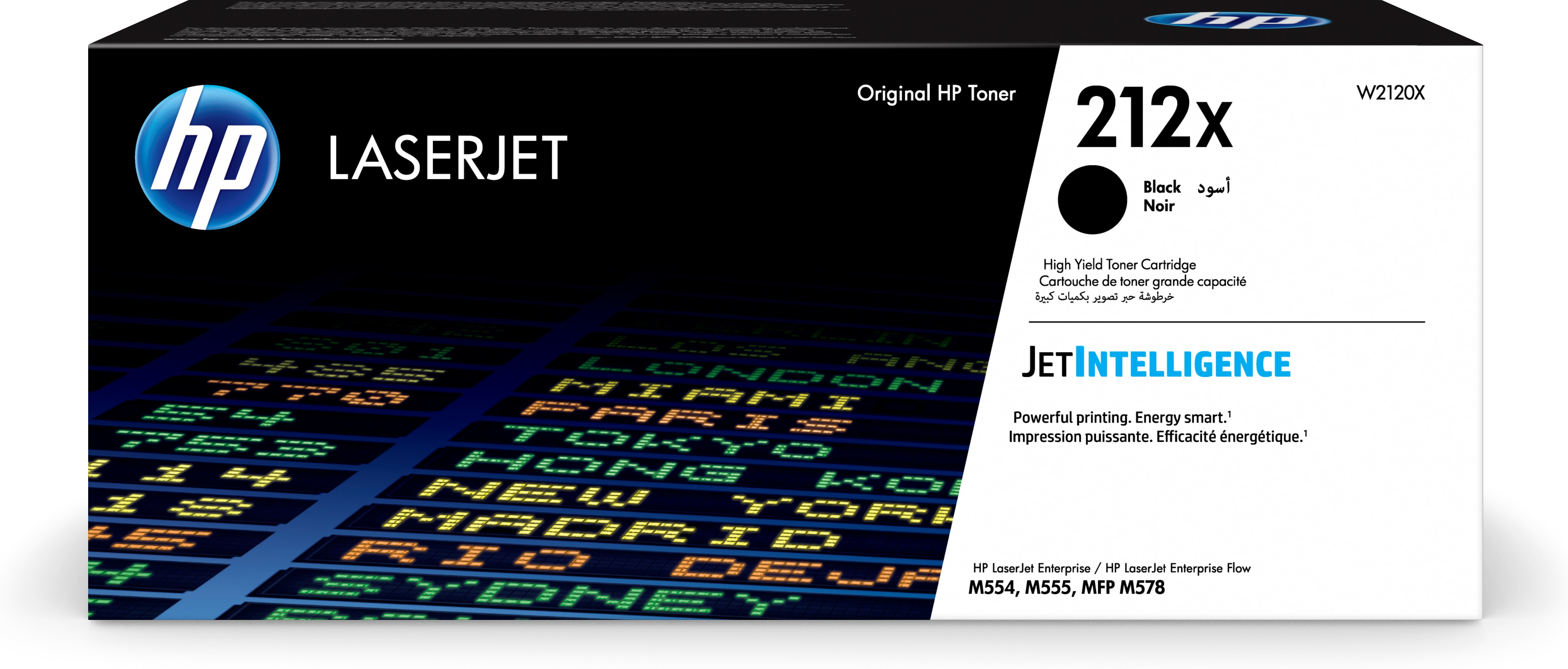 Toner f. HP Color LaserJet Enterprise M554 [W2120XC] HC Nr.212XC black