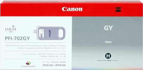 Canon PFI-702GY [2221B005] HC grau Tinte