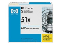 HP 51X [Q7551XD] HC TwinPack (2xQ7551X) schwarz Toner