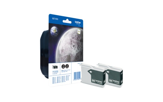 Brother [LC-1000BKBP2DR] TwinPack (2xLC-1000BK) schwarz Tinte