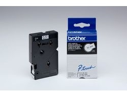 Brother [TC201] 12mm schwarz/weiß Schriftband