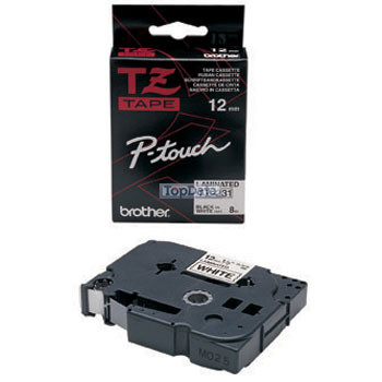 Brother [TZE-231] 12mm schwarz/weiß Schriftband