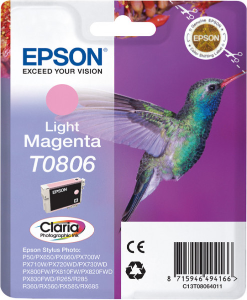 Epson T0806 [C13T08064011] hell-magenta Tinte