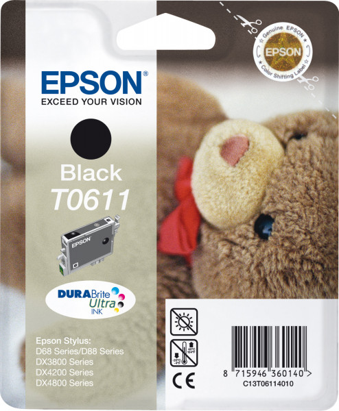 Epson T0611 [C13T06114010] schwarz Tinte