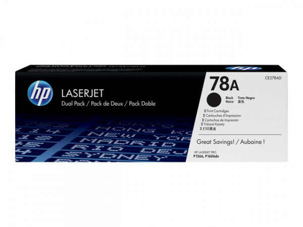 HP 78A [CE278AD] TwinPack (2xCE278A) schwarz Toner