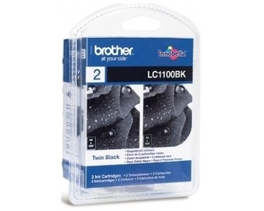 Brother [LC-1100BKBP2DR] TwinPack (2xLC-1100BK) schwarz Tinte