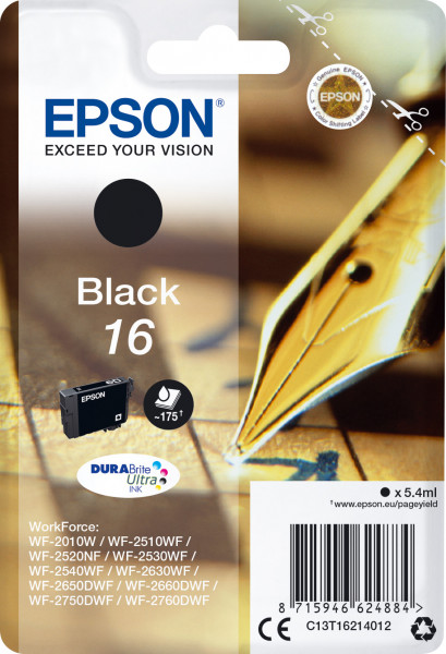 Epson 16 [C13T16214012] schwarz Tinte