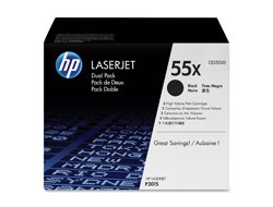 HP 55X [CE255XD] HC TwinPack (2xCE255X) schwarz Toner