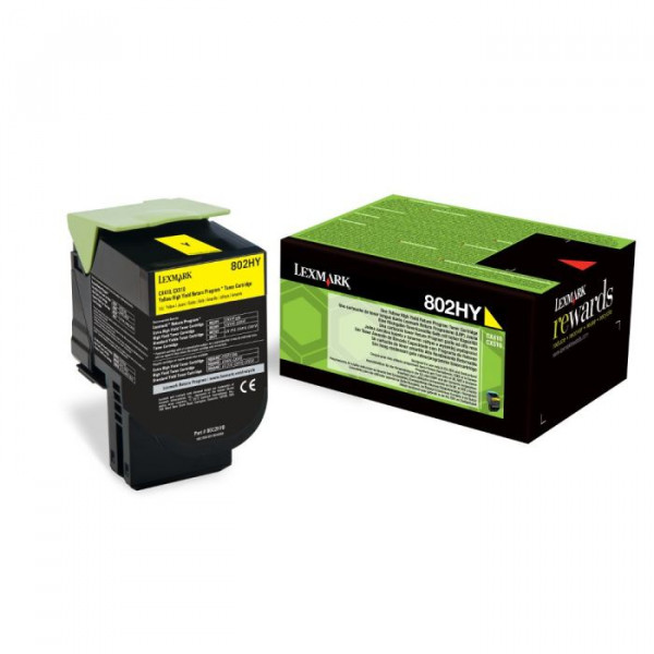 Lexmark 802HY [80C2HY0] gelb Toner