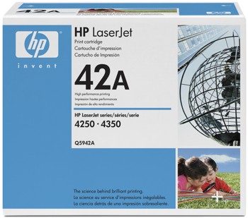 HP 42A [Q5942A] schwarz Toner