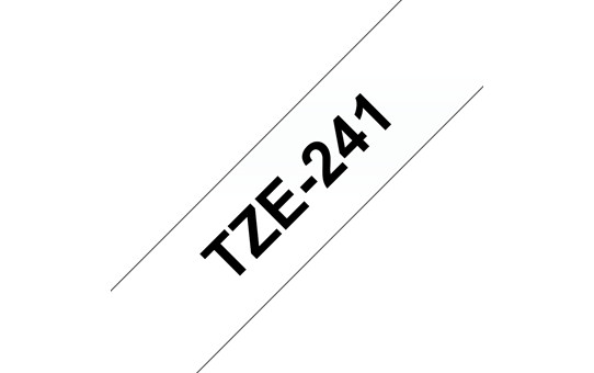 Brother [w.TZE-241] 18mm schwarz/weiß Rebuilt-Schriftband