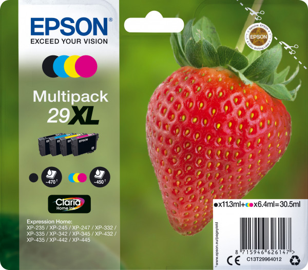 Epson 29XL [C13T29964012] HC MultiPack (T2991+T2992+T2993+T2994) black+cyan+magenta+yellow Tinte
