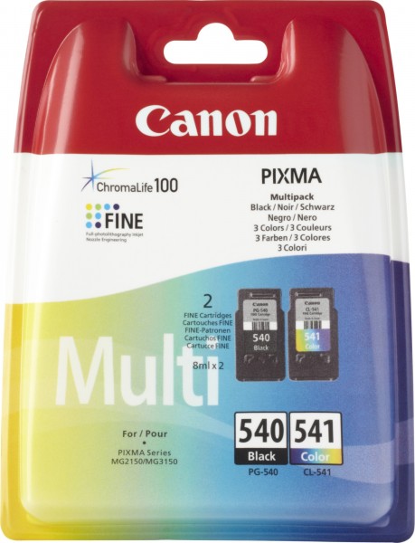 Canon PG-540+CL-541 [5225B006] MultiPack schwarz+color Tinte