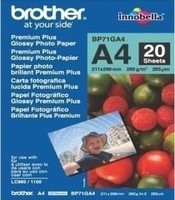 Papier Brother [BP71GA4] glänzend Foto-Papier weiss 260g/m² A4 20 Blatt