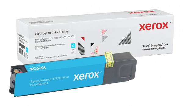 Tinte f. HP PageWide Pro 352/377/452/477 [w.F6T77A] Nr.913A cyan (32)