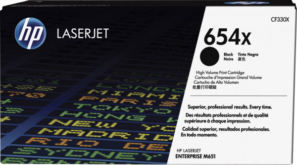 HP 654X [CF330X] HC schwarz Toner