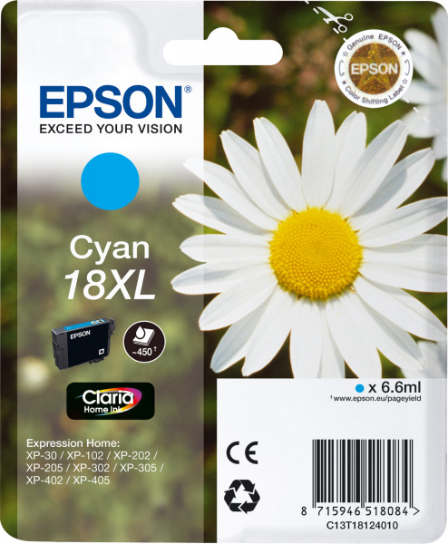 Epson 18XL [C13T18124012] HC cyan Tinte