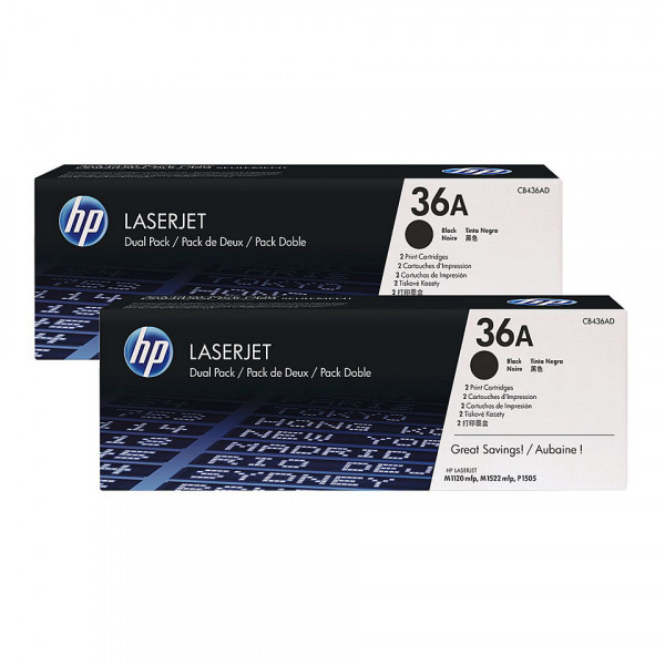 HP 36A [CB436AD] TwinPack (2xCB436A) schwarz Toner