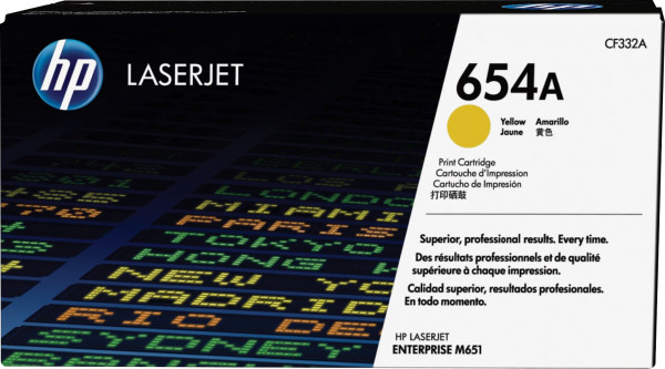 HP 654A [CF332A] gelb Toner