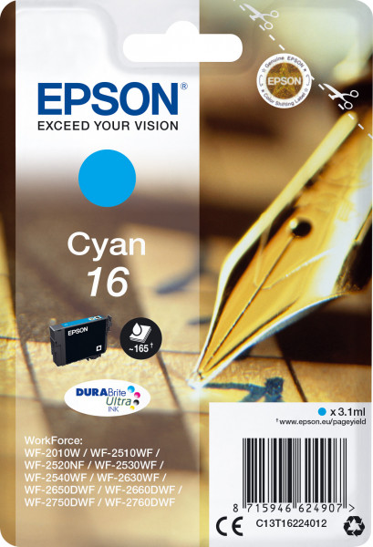 Epson 16 [C13T16224012] cyan Tinte
