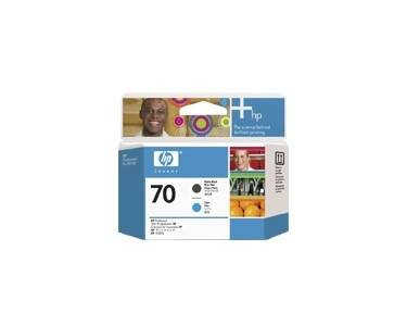 HP 70 [C9404A] matt-schwarz/cyan Druckkopf