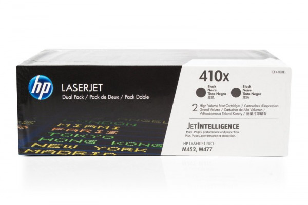 HP 410XD [CF410XD] HC TwinPack (2xCF410X) schwarz Toner