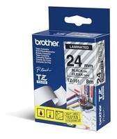Brother [TZE-151] 24mm schwarz/weiß Schriftband