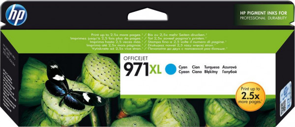 HP 971XL [CN626A] HC cyan Tinte