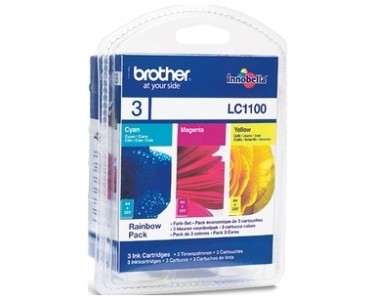 Brother [LC-1100RBWBP] MultiPack (LC-1100C+LC-1100M+LC-1100Y) cyan+magenta+gelb Tinte