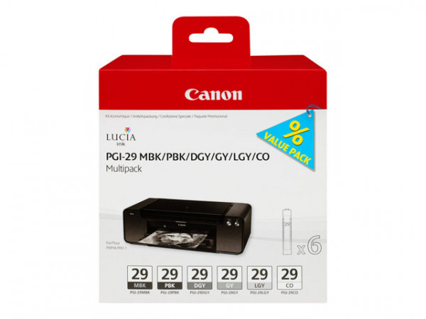 Canon PGI-29MKB+PBK+DGY+GY+LGY [4868B018] MultiPack
